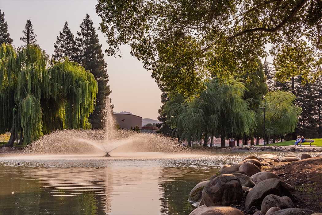 Fountain at a city park