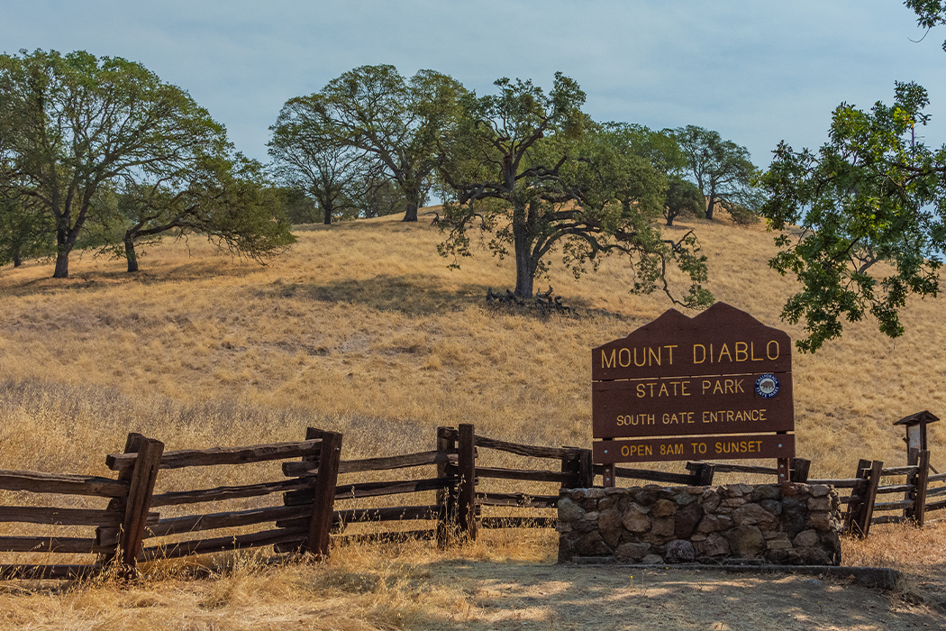 Sign leading to Mt. Diablo State Park